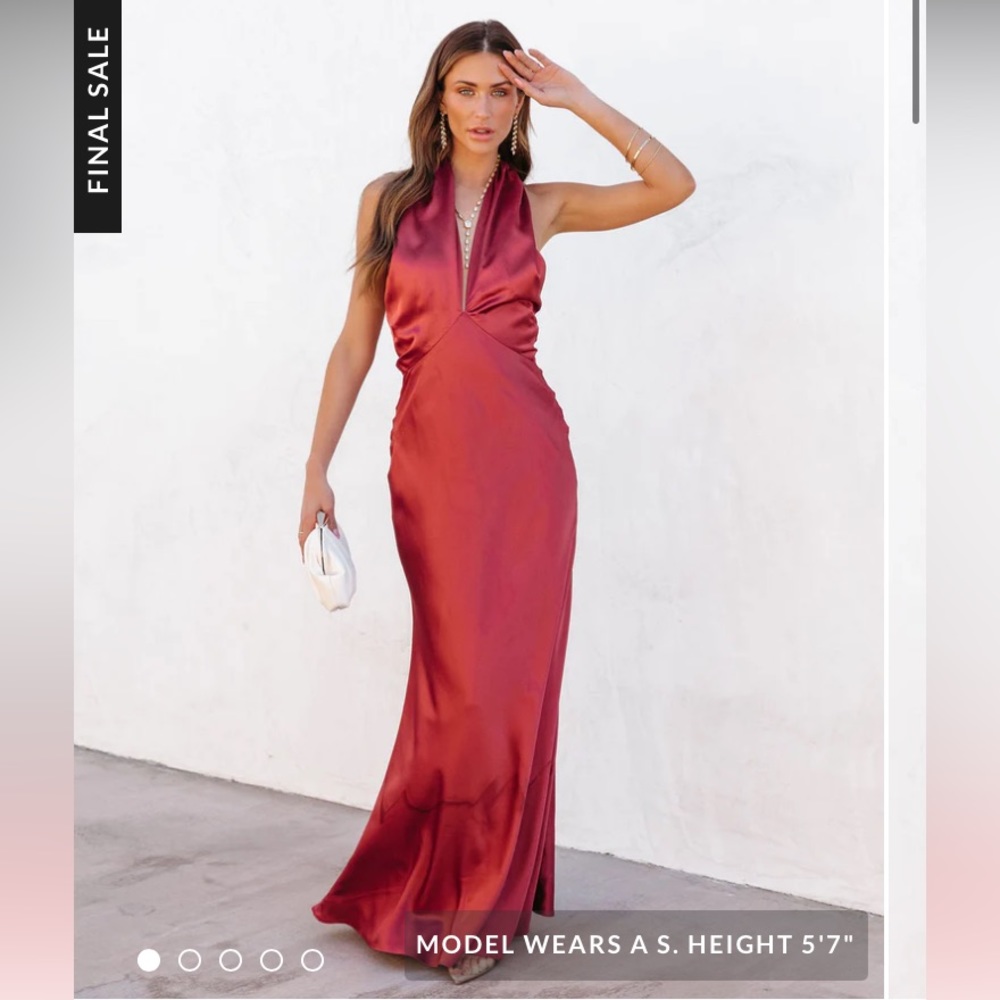 Vick Satin Gown XS